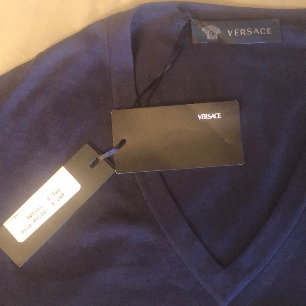 Versace navy blue sweater